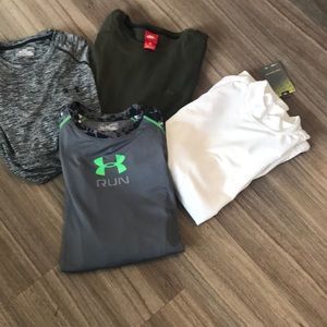 Lot of 4 long sleeve Men’s medium sports shirts